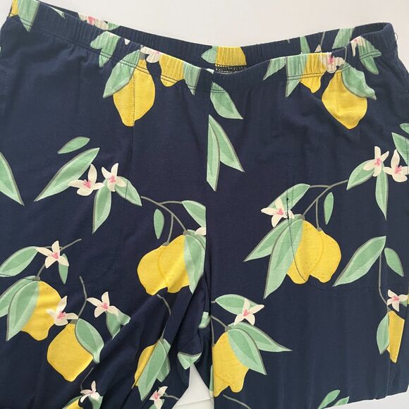 Soma Other - Soma‎ Cool Nights Pajama Pants Medium Jogger Citrus Pockets Lemon Lounge Cozy